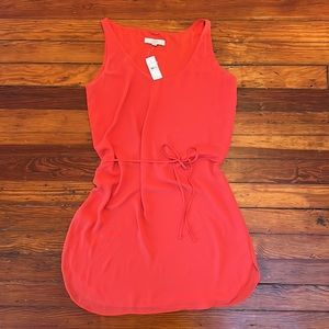 Fully Lined Coral Dress with Optional Belt (NWT)